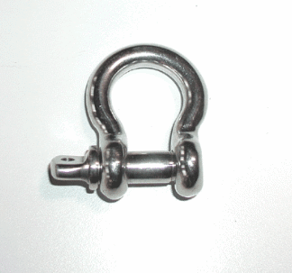 AH:SSSH38 3/8" Stainless Steel Shackle