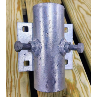 Flat Pipe Holder with Nuts